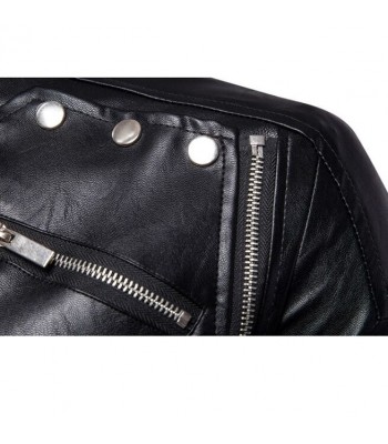Men Motorcycle Jacket Gothic Black Leather Jacket Multi-Zip Biker Jacket (2025)